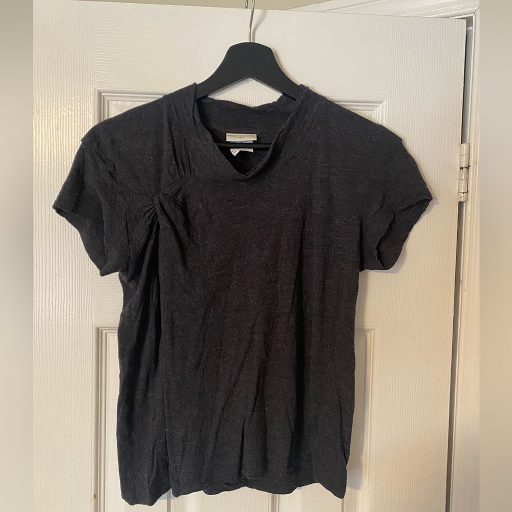 Grey unique knot t shirt by dries van noten <3